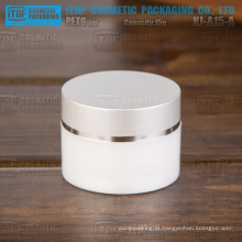 Cilindro de 15g KJ-A15-A rodada delicado alta qualidade pequeno e bonito recipiente transparente para cosméticos